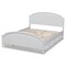 Baxton Studio Elise Transitional White Finished Wood Full Size Storage Platform Bed 168-10827 - alternate 3